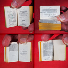 Load image into Gallery viewer, Holy Bible Containing The Old And New Testaments: Translated Out Of The Original Tongues. >>MINIATURE BRYCE BIBLE<< Publication Date: 1901 CONDITION: VERY GOOD