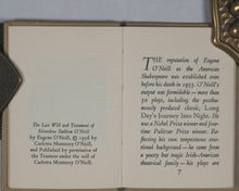 Load image into Gallery viewer, O'Neill, Eugene. The last will and testament of an extremely distinguished dog. Achille J. St. Onge. Worcester. 1972. Limited miniature edition.