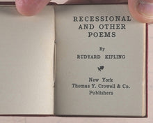 Load image into Gallery viewer, Miniature Series boxed set 10 finely bound miniature books. Oscar Wilde; Oliver Goldsmith; Thomas Gray; Edgar A. Poe; Rudyard Kipling; Omar Khayyam; John G. Whittier; Elizabeth B. Browning; Oliver Goldsmith; James R. Lowell. Thomas Y. Crowell Co. N.Y.1911