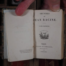 Load image into Gallery viewer, Oeuvres de Jean Racine. >>MINIATURE FRENCH CLASSIC<< Racine, Jean. Publication Date: 1826 CONDITION: VERY GOOD