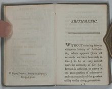 Load image into Gallery viewer, Compendium of Simple Arithmetic; in which the first rules of that pleasing Science are made familiar to the Capacities of Youth. Wallis, John, No. 16 Ludgate-Street, and J. Harris, corner of St. Paul's Churchyard. London. 1803.