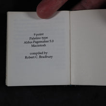 Load image into Gallery viewer, Bradbury, Robert C. Miniature books published by Achille J. St. Onge. St. Onge Collections, number 5. 1995.