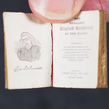 Load image into Gallery viewer, Smallest English Dictionary in the World. Comprising: besides the ordinary & newest words in the language, short explanations of a large number of scientific, philosophical, literary & technical terms. Bryce, David & Son. Glasgow. 1893. SILVER LOCKET