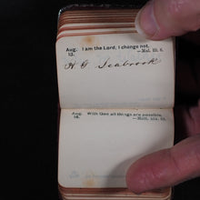 Load image into Gallery viewer, Thumb Birthday Text Book of short verses from the bible. Bryce, David & Son Glasgow. 1894.