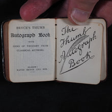 Load image into Gallery viewer, Thumb Birthday Text Book of short verses from the bible. Bryce, David & Son Glasgow. 1894.