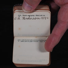 Load image into Gallery viewer, Thumb Birthday Text Book of short verses from the bible. Bryce, David & Son Glasgow. 1894.