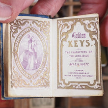 Load image into Gallery viewer, Golden Keys. The Characters of the Lord Jesus. >>MINIATURE PROVINCIAL CHROMOLITHOGRAPHY<< Scott, Rev.G.B . Publication Date: 1853 CONDITION: GOOD