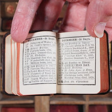Load image into Gallery viewer, Tom Thumb Calendar, Diary and Proverb Book for 1893. >>SCARCE TOM THUMB MINIATURE BOOK<< Publication Date: 1892 CONDITION: VERY GOOD