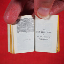 Load image into Gallery viewer, Holy Bible Containing The Old And New Testaments: Translated Out Of The Original Tongues. >>MINIATURE BRYCE BIBLE<< Publication Date: 1901 CONDITION: VERY GOOD