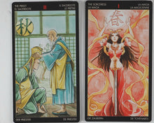 Load image into Gallery viewer, Manga Tarot. Riccardo Minetti. Artwork by Anna Lazzarinin. Lo Scarabeo, Torino. 2006. ISBN 9788883955273.