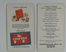 Load image into Gallery viewer, Tarot cards 'IJJ'. A.G. Müller & Cie. Switzerland. Fabriqué de Cartes à Schaffhouse. Waddingtons Playing Card Co. Ltd. 19701970