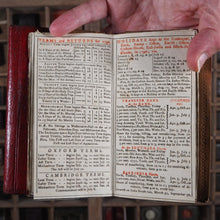 Load image into Gallery viewer, Georgian Almanack 1790-PROVENANCE NATHANIEL JARMAN- IN CONTEMPORARY RED LEATHER CASED POCKETBOOK.
