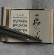 Load image into Gallery viewer, History of English Costume>>MICRO MINIATURE BOOK<< Publication Date: 1985 Condition: Near Fine
