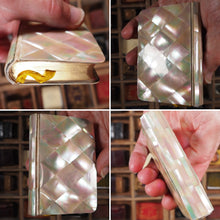 Load image into Gallery viewer, Garden of the soul: a manual of devotion : containing the public and private devotions of most frequent use. [with] The Epistles and Gospels. >> TESSELLATED MOTHER-OF-PEARL MINIATURE<< Publication Date: 1922 CONDITION: VERY GOOD
