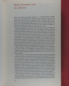 Bibliotheca Polynesiana. A catalogue of some of the books in the Polynesian collection formed by the late Bjarne Kroepelien and now in the Oslo University Library. RIETZ, ROLF DU [ED.]. Oslo, Privately Published by the heirs of Bjarne Kroepelien . 1969.