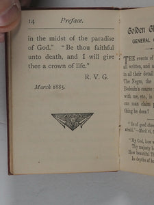 Golden Gleanings from the Thoughts of General Gordon. R.V.G. (editor). Walter Scott, 14 Paternoster Square. London and Newcastle-on-Tyne.