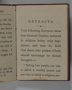 Golden Gleanings from the Thoughts of General Gordon. R.V.G. (editor). Walter Scott, 14 Paternoster Square. London and Newcastle-on-Tyne.