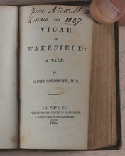 Load image into Gallery viewer, Sterne, Laurence [+] Dr. Samuel Johnson [+] Oliver Goldsmith. Sentimental Journey through France and Italy [+] Rasselas, a Tale [+] The Vicar of Wakefield. Jones &amp; Co. 3, Acton Place, Kingsland Road. London. 1826 [+] 1825 [+] 1825.
