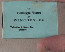 Load image into Gallery viewer, 16 Collotype Views of Winchester. Valentine &amp; Sons Ltd. Dundee. 1909. >>original printed miniature mail bag &amp; book<<
