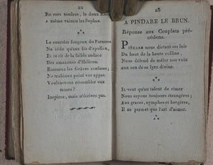 Delices de Paphos, Almanach Chantant, 1803-1804. Rochette, chez, Imprimeur, rue d'Enfet, 772. Paris. 1803. >>Unrecorded French Lovers' Almanac<<