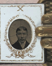 Load image into Gallery viewer, [Miniature Tintype Portrait Album]. 1880 [?]. >>Phantasmic miniature tintype album<<
