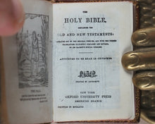 Load image into Gallery viewer, Holy Bible containing Old &amp; New Testaments. New York Oxford University Press. American Branch. 1919. >>Attractively bound  miniature Bible <<
