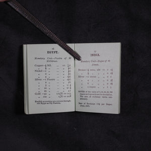 Cook, Thomas. Table of Foreign Moneys, shewing approximate value in sterling. Cook, Thomas & Son. Ludgate Circus. London. 1897
