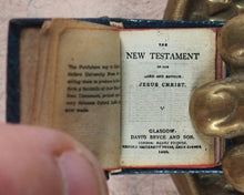 Load image into Gallery viewer, New Testament of the Lord and Saviour Jesus Christ. Bryce, David &amp; Son.Glasgow. 1895. >>Wonderfully bound micro-miniature New Testament<<
