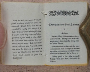 Crowther, Alice. Golden Thoughts from great authors. Frederick A. Stokes Company. New York.  Circa 1900.