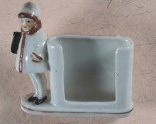 Load image into Gallery viewer, Needlecase 'blook'. Complete with attached bevelled pocket mirror and original 'blook' holder.
