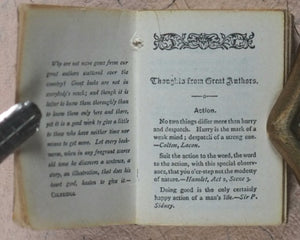 Crowther, Alice. Golden Thoughts from great authors. Bryce, David & Son. Glasgow. Circa 1900.