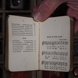 Old English, Scotch and Irish songs with music : a favourite selection. >>MINIATURE BRYCE TARTAN BOOK<< Moodie, William, editor. Publication Date: 1905 CONDITION: VERY GOOD