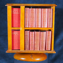 Load image into Gallery viewer, Shakespeare, William. Ellen Terry Complete Works of William Shakespeare, in 40 volumes. Bryce, David &amp; Son. Glasgow. 1904. Complete Works. [Large revolving bookcase] >>MINIATURE BOOKS<<
