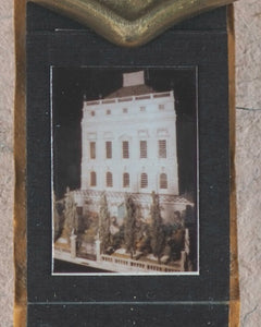 Photograph Album, miniature. Miniature photograph album of Her Royal Highness, Queen Mary's Dolls' House. Circa 1990.