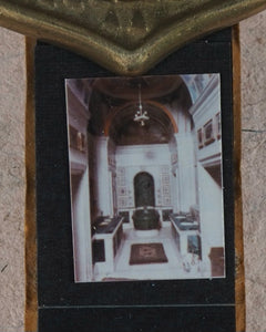 Photograph Album, miniature. Miniature photograph album of Her Royal Highness, Queen Mary's Dolls' House. Circa 1990.