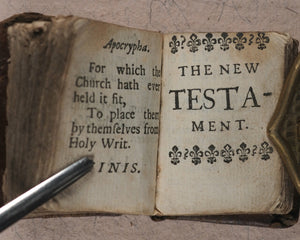 Thumb Bible. Taylor (John) Verbum Sempiternum, second edition. Printed [by F. Collins] for T. Ilive, at the Nags-Head in Jewen-Street. London. [1694].