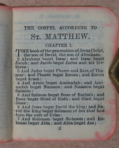 New Testament of the Lord & Saviour Jesus Christ. Translated out of original Greek & with former translations diligentlycompared & revised by H.M.'s special command. Eyre & Spottiswoode Ltd. 33 Paternoster Row E.C. London, Edinburgh & New York. [1914].