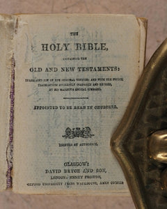 Holy Bible containing Old and New testaments. Bryce, David & Son. Glasgow. 1901. Coronation Bible for Edward vii & Queen Alexandra, 1902.