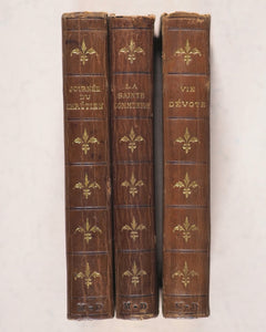François de Sales. Introduction à la Vie Dévote. [France]. 1890. Highly unusual miniature bookcase.