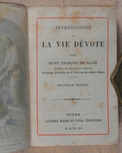 Load image into Gallery viewer, François de Sales. Introduction à la Vie Dévote. [France]. 1890. Highly unusual miniature bookcase.
