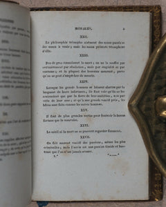 La Rochefoucauld, Francois Duc de. Maximes et Reflexions Morales. Didot le Jeune. Paris. 1827.