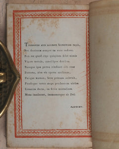 Miniature library of classical literature. Kaspar van Baerle, George Buchanan, Jacob Cats, Joannes Nicolai Secundus, John Owen, Helius Eobanus Hessus, & Marco Girolamo Vida. Carl Poppo Fröbel. Rudophopoli [Rudolstadt].1820.