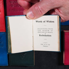 Load image into Gallery viewer, Jesus son of Sirach. Words of Wisdom. Selections from the Wisdom of Jesus, Son of Sirach, or Ecclesiasticus. Hills &amp; Co. Ye St. Luke's Press. London. Circa 1909.
