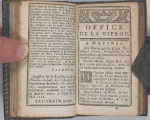 Load image into Gallery viewer, Office De La Vierge Pour tous les Tems de l'Année : Avec Un Exercice pendant la Messe. Durand, Chez. Paris. 1760.
