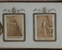 Load image into Gallery viewer, Royal photograph album of albumen miniature portraits. Circa 1868.
