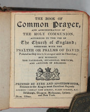 Load image into Gallery viewer, Church of England. Book of Common prayer and Administration of the Holy Communion According to the Use of the Church of England. Eyre &amp; Spottiswoode. London. [1902].
