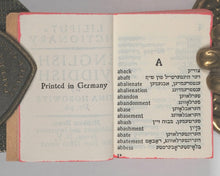 Load image into Gallery viewer, Horowitz, Zina. Liliput dictionary English-Yiddish. Minkus Bros., Bronx, N.Y. [1910-1929].
