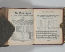 Load image into Gallery viewer, Thumb Ready Reckoner: containing calculations from one-sixteenth of a penny to nine shillings &amp; ninepence with interest/discount tables, British and foreign weights &amp; measures, metric system, foreign money, postal guide. Frowde, Henry. [London]. 1895.
