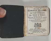 Load image into Gallery viewer, Church of England. Book of Common Prayer and Administration of the Holy Communion According to the Use of the Church of England. Eyre &amp; Spottiswoode. London. Circa 1900.
