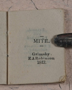 Mite, The. Robinson, E[rnest] A. Grimsby. 1912.